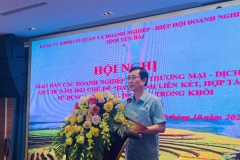 Đ/c Nguyễn Minh Tuấn, UV.BTV, Trưởng Ban Tuyên giáo Tỉnh ủy phát biểu tại Hội nghị